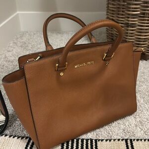 MK Cognac brown bag NWOT